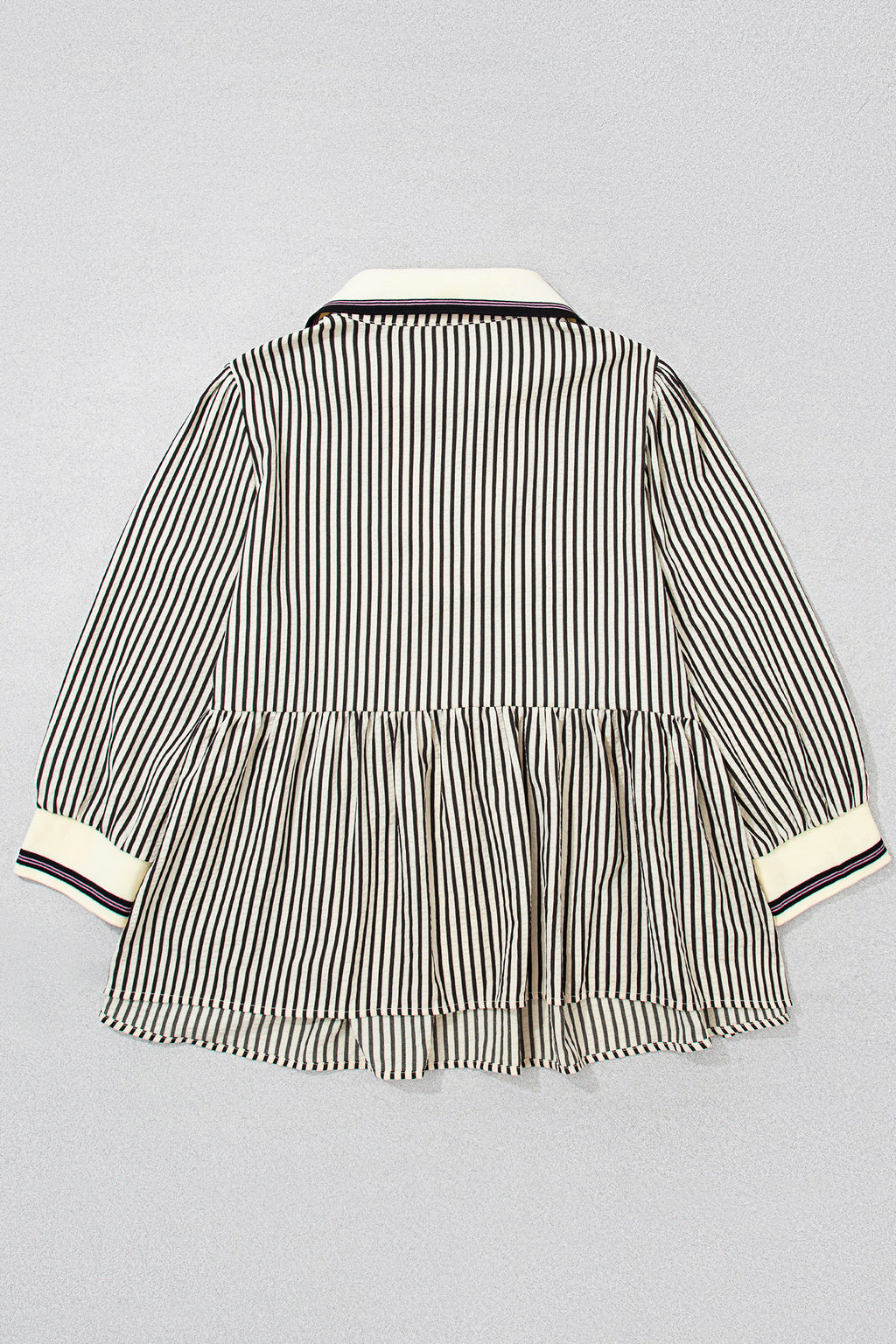 Plus Size Black Stripe Blouse
