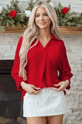 Fiery Red Tunic Top