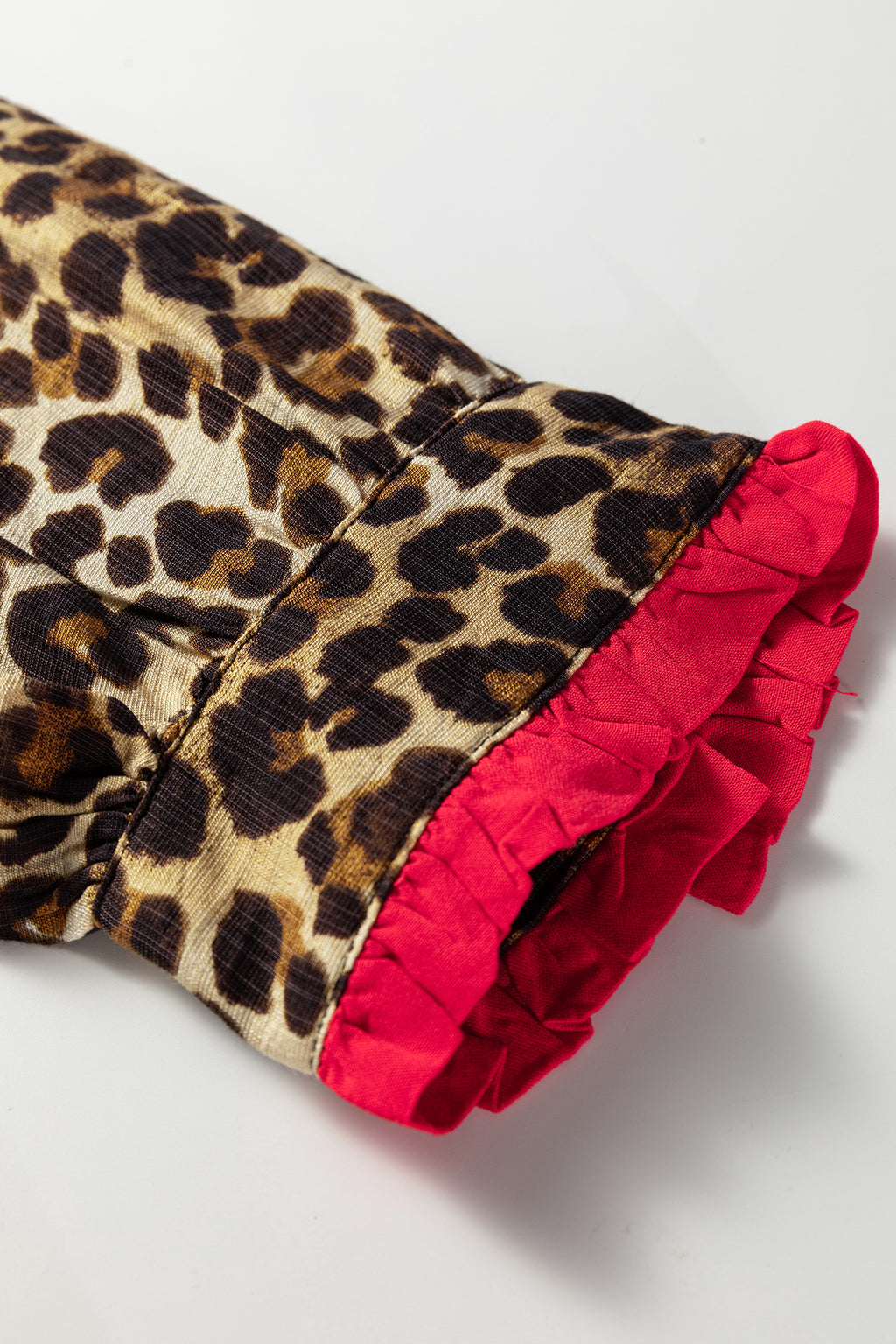 Brown Fierce Leopard Blouse