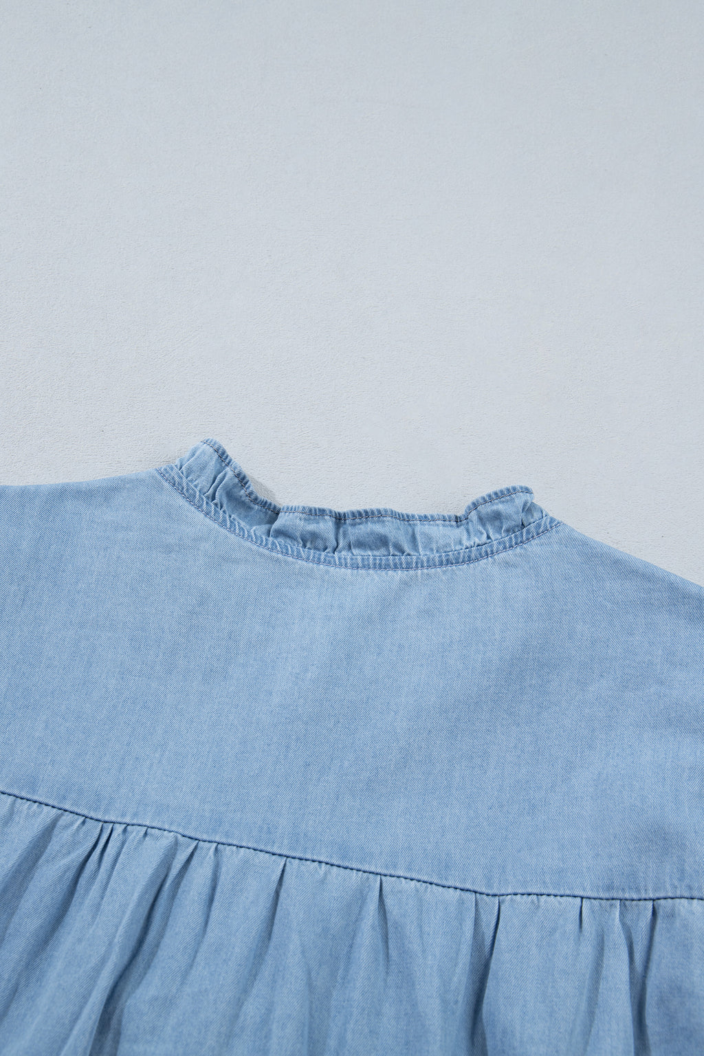 Western Ruffle Long Sleeve  Blouse
