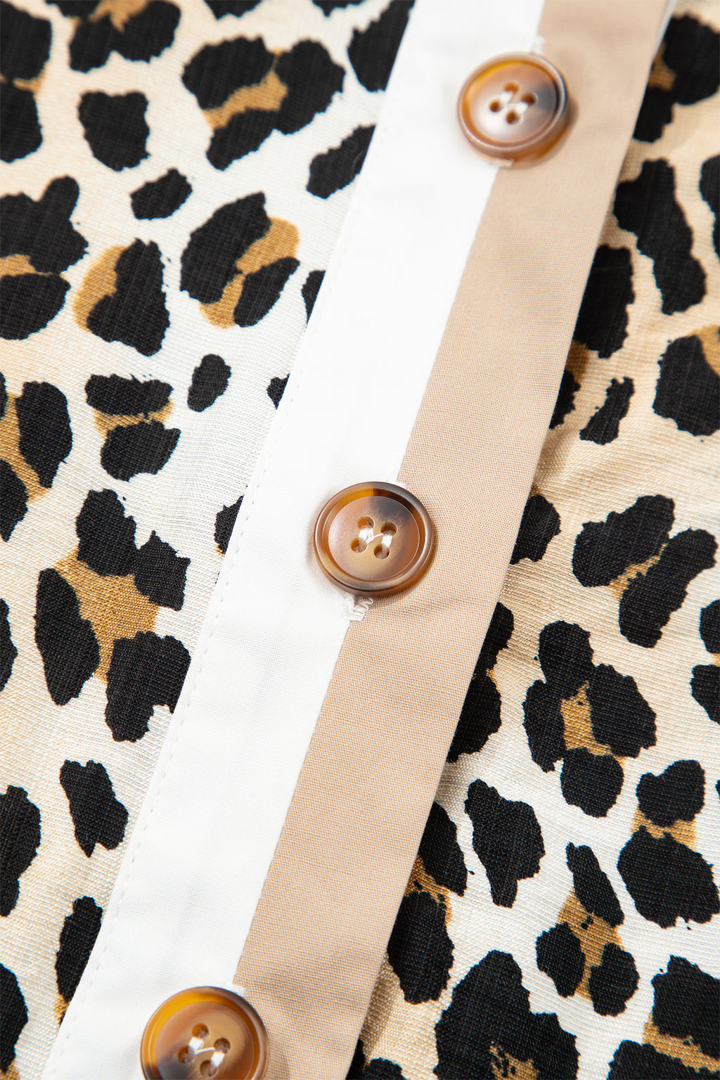 Short Sleeve Loose Leopard Mini Dress with Pockets
