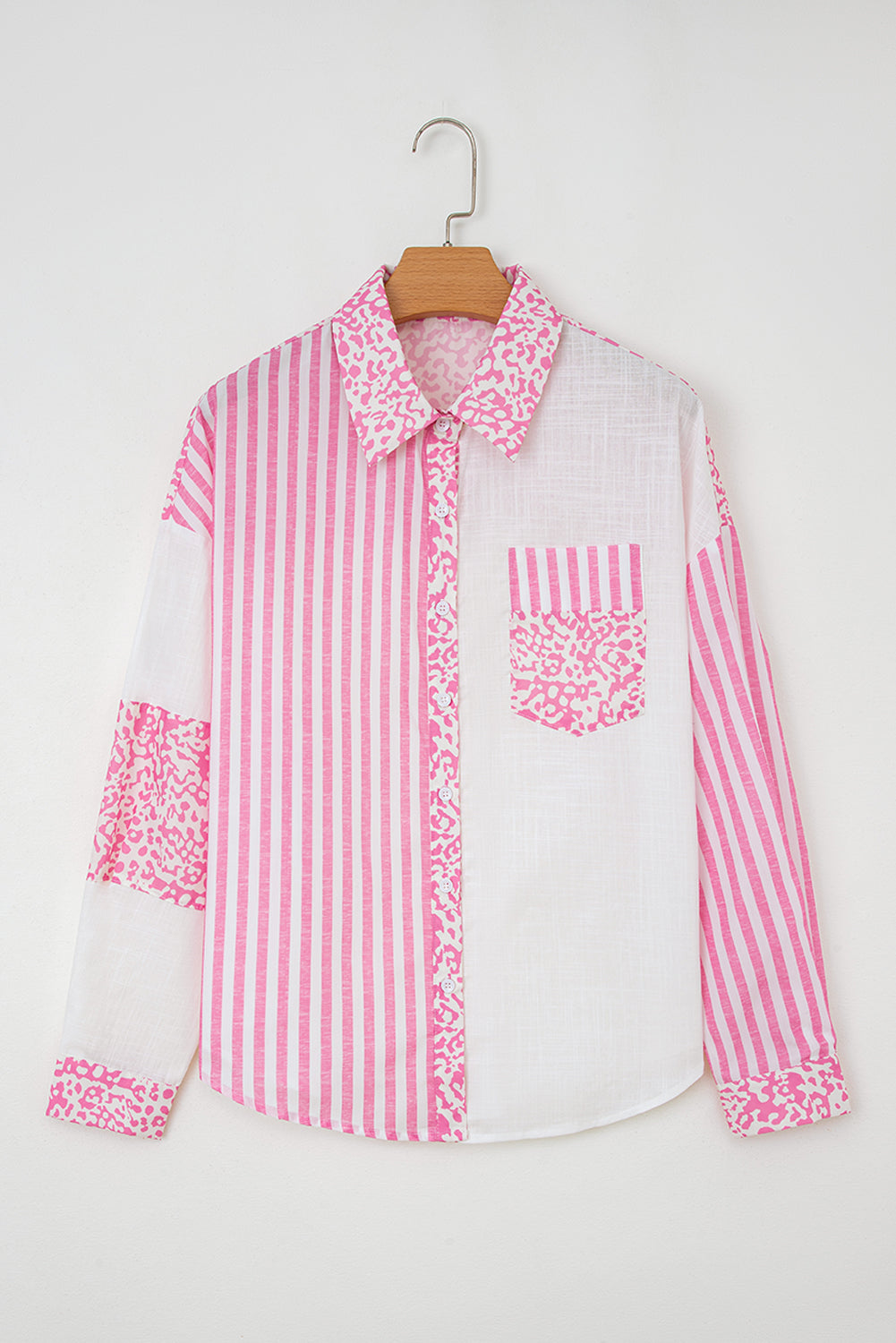 Leopard Striped Western Casual Shirt