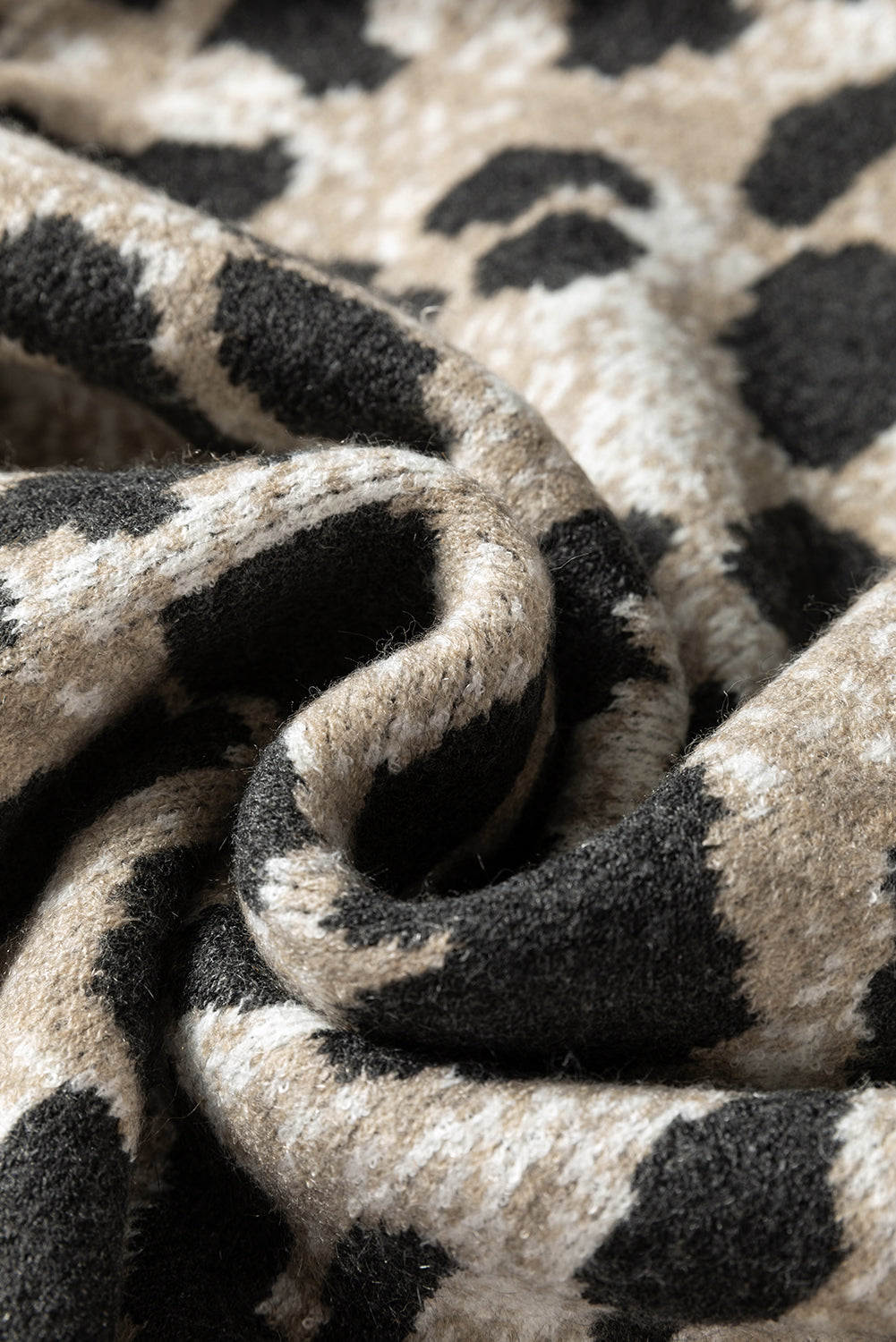 Carbon Grey Leopard Sweater