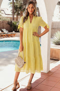 Yellow Midi Dress