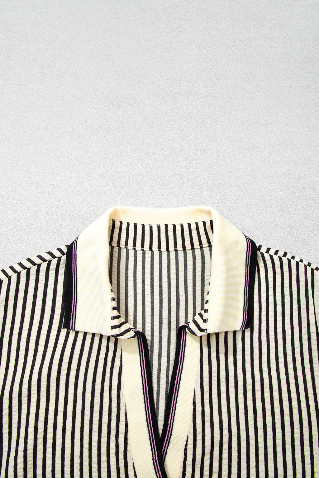 Plus Size Black Stripe Blouse