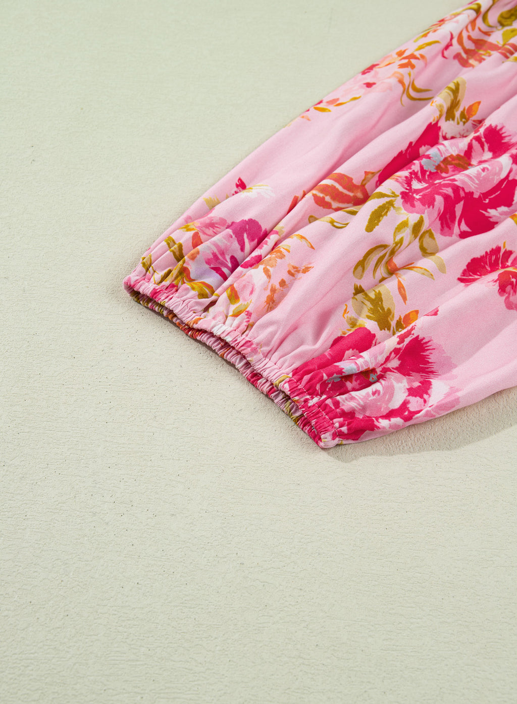 Pink Plus Size Floral Tunic Top