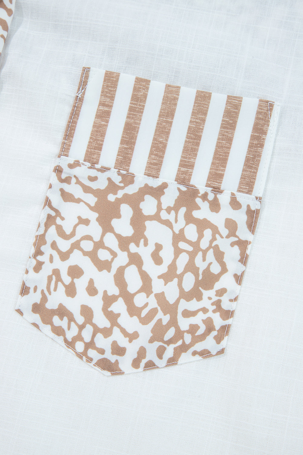 Leopard Striped Western Casual Shirt