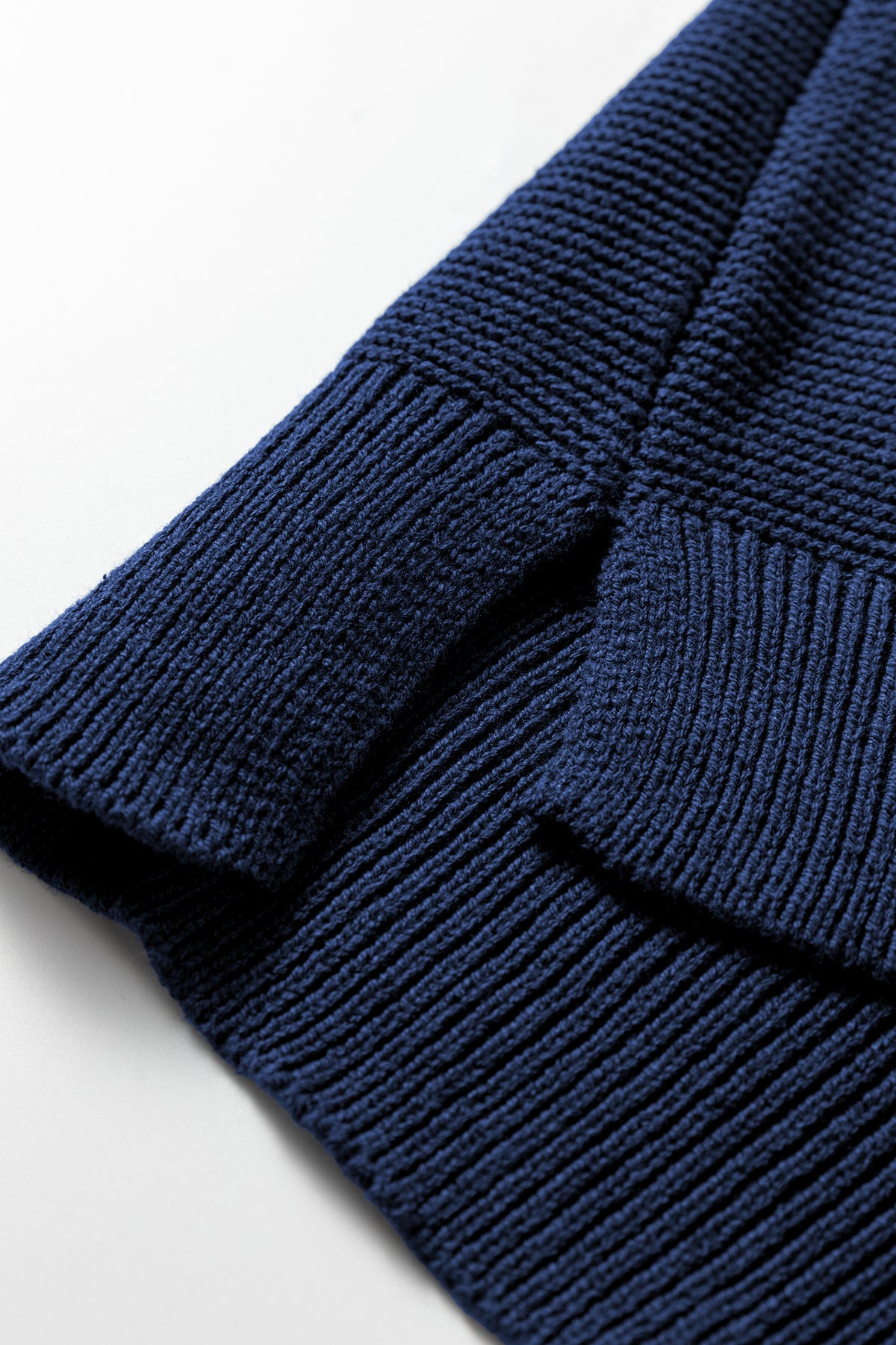 Solid Color Front Seam Drop Shoulder Loose Sweater