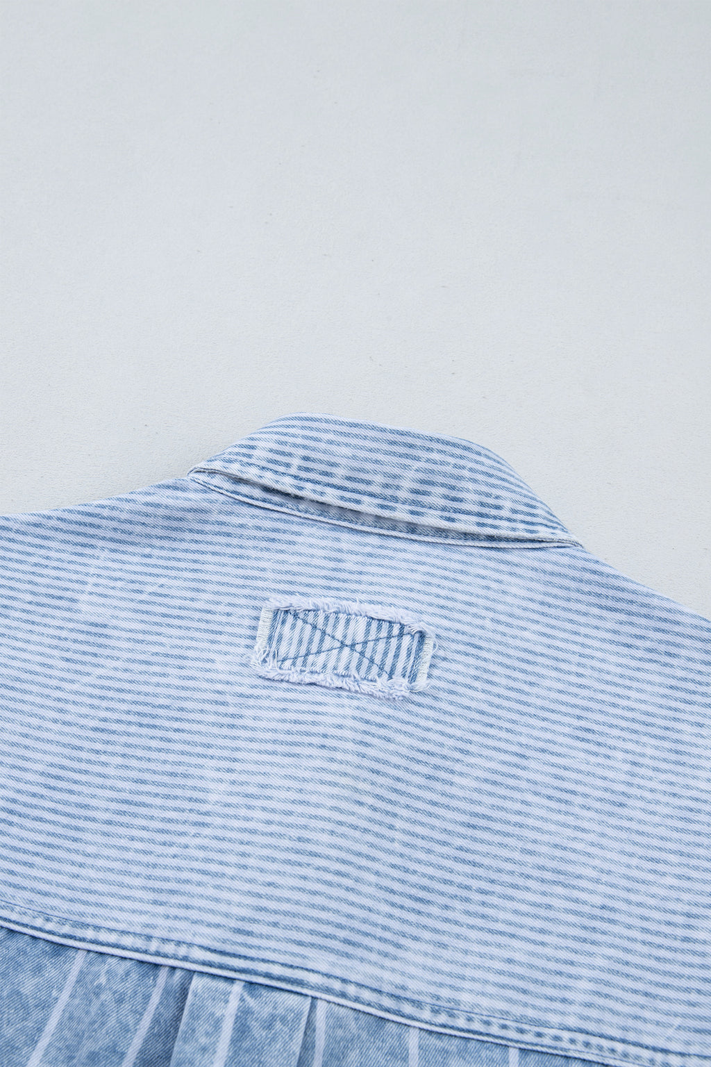 Stripe Vintage Washed Denim Shirt