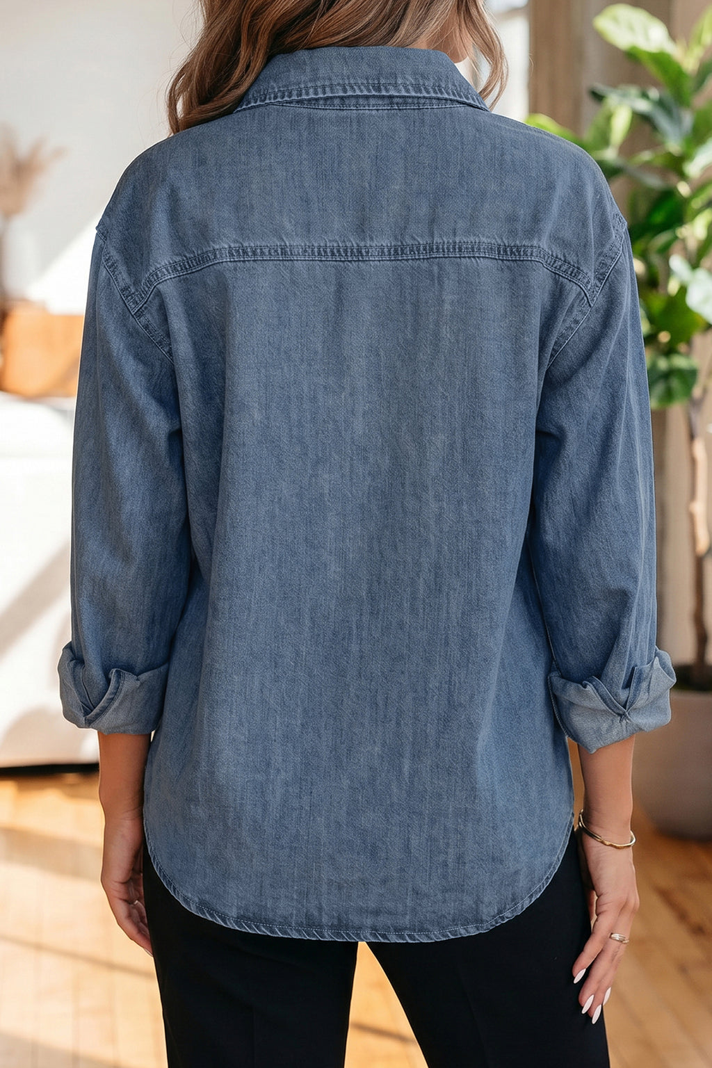 Sky Blue Denim Shirt