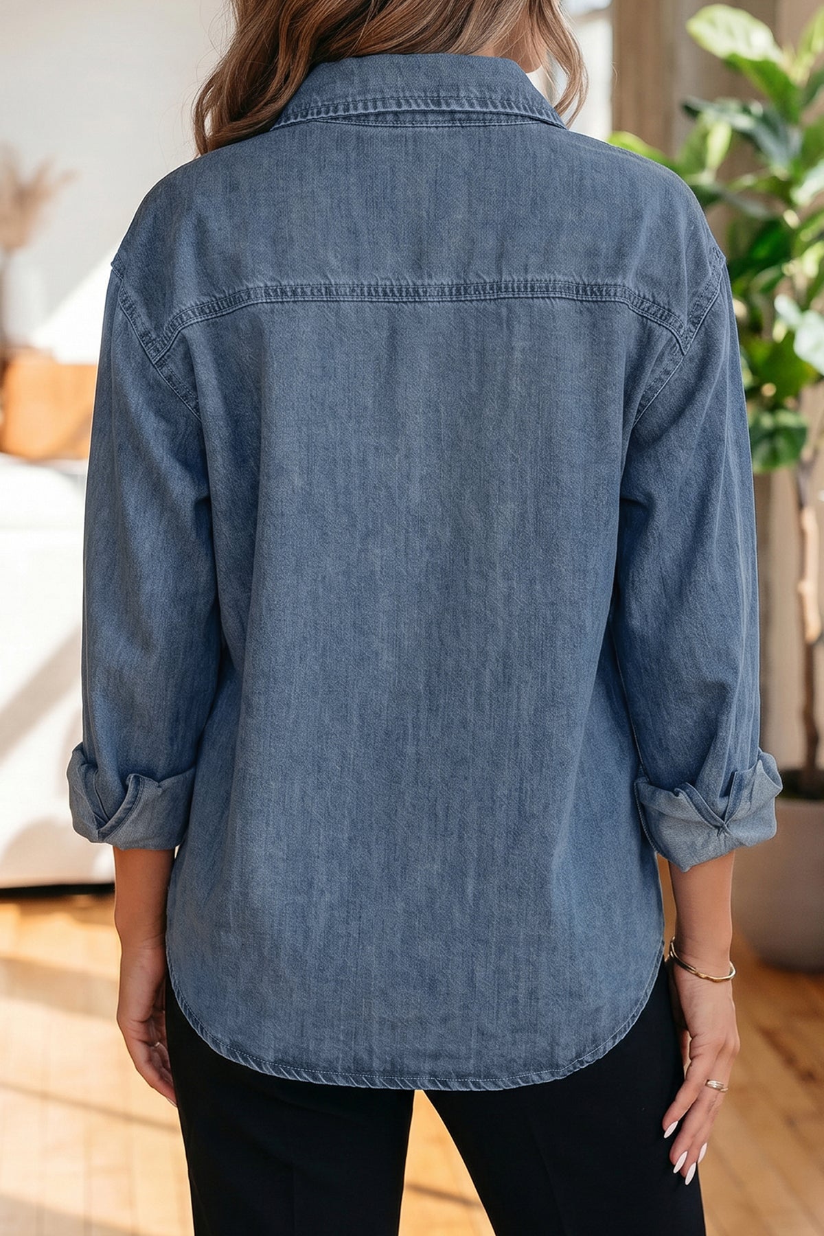 Sky Blue Denim Shirt