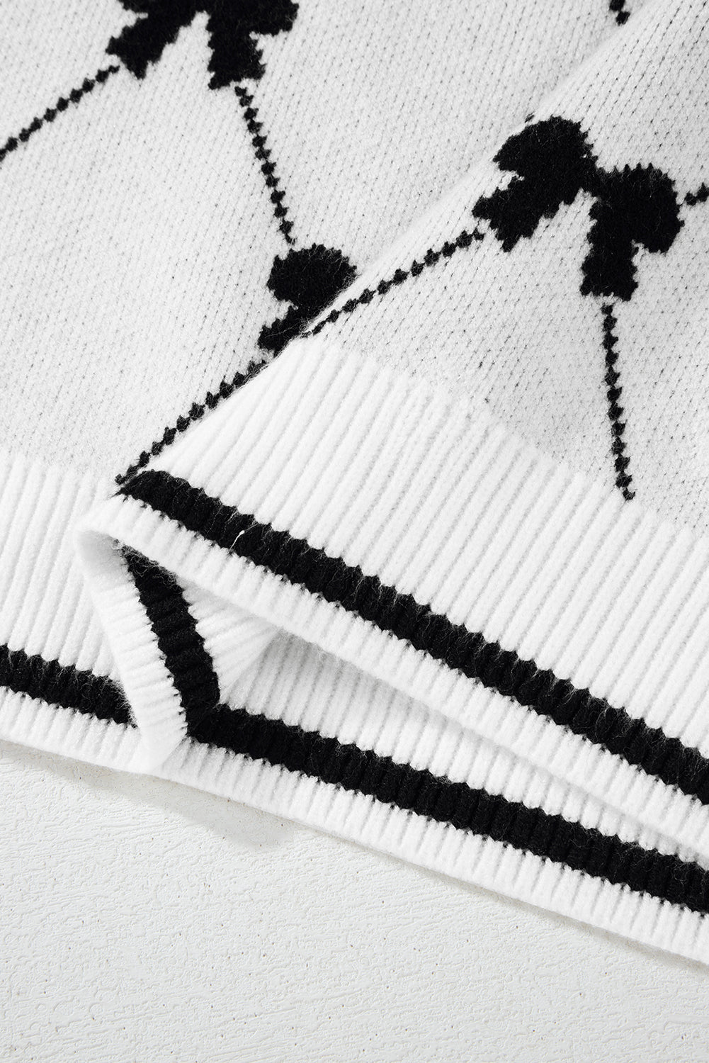 Black Preppy Vibes Sweater Tee