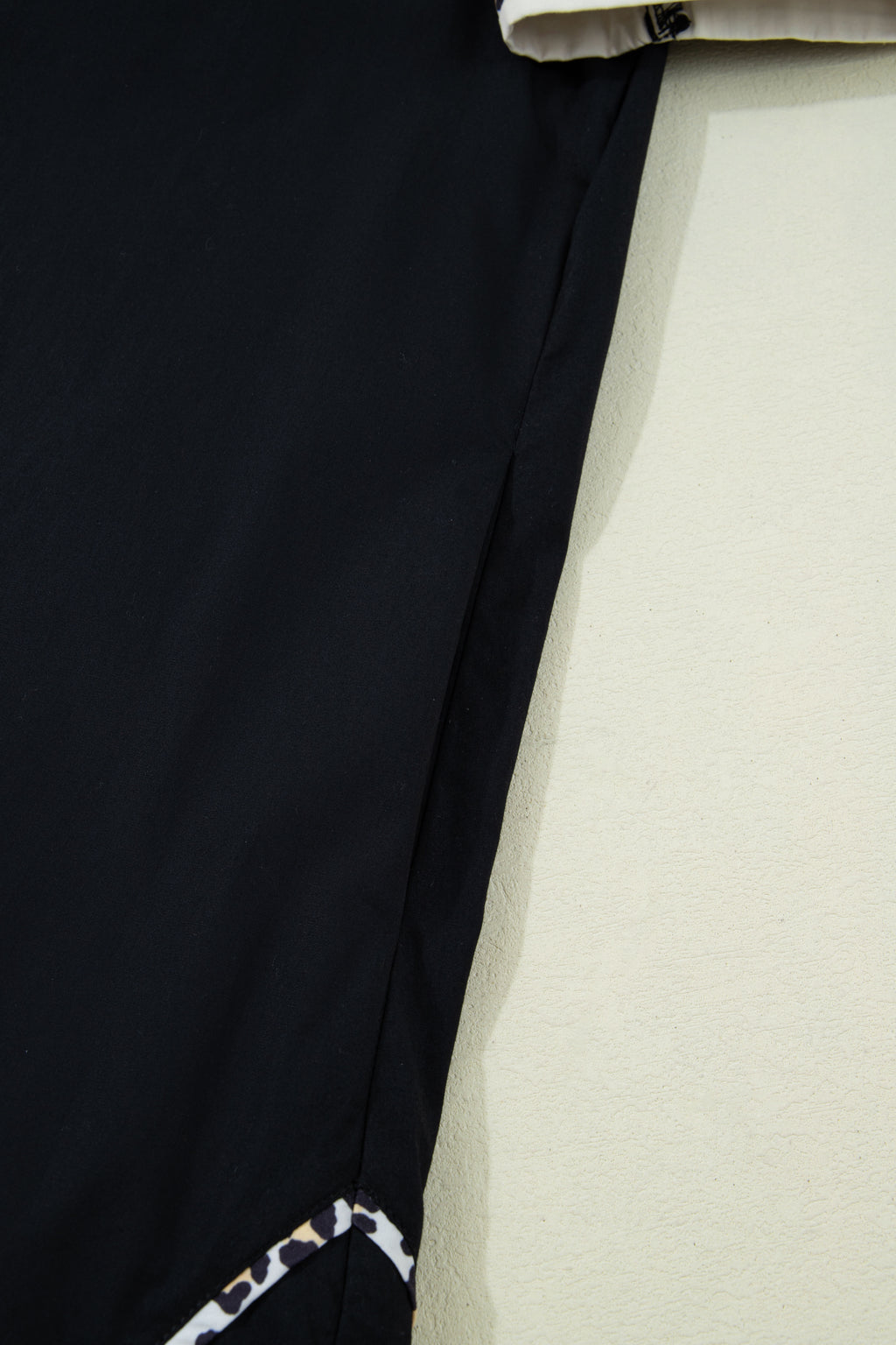 Black Leopard Short Sleeve Dress