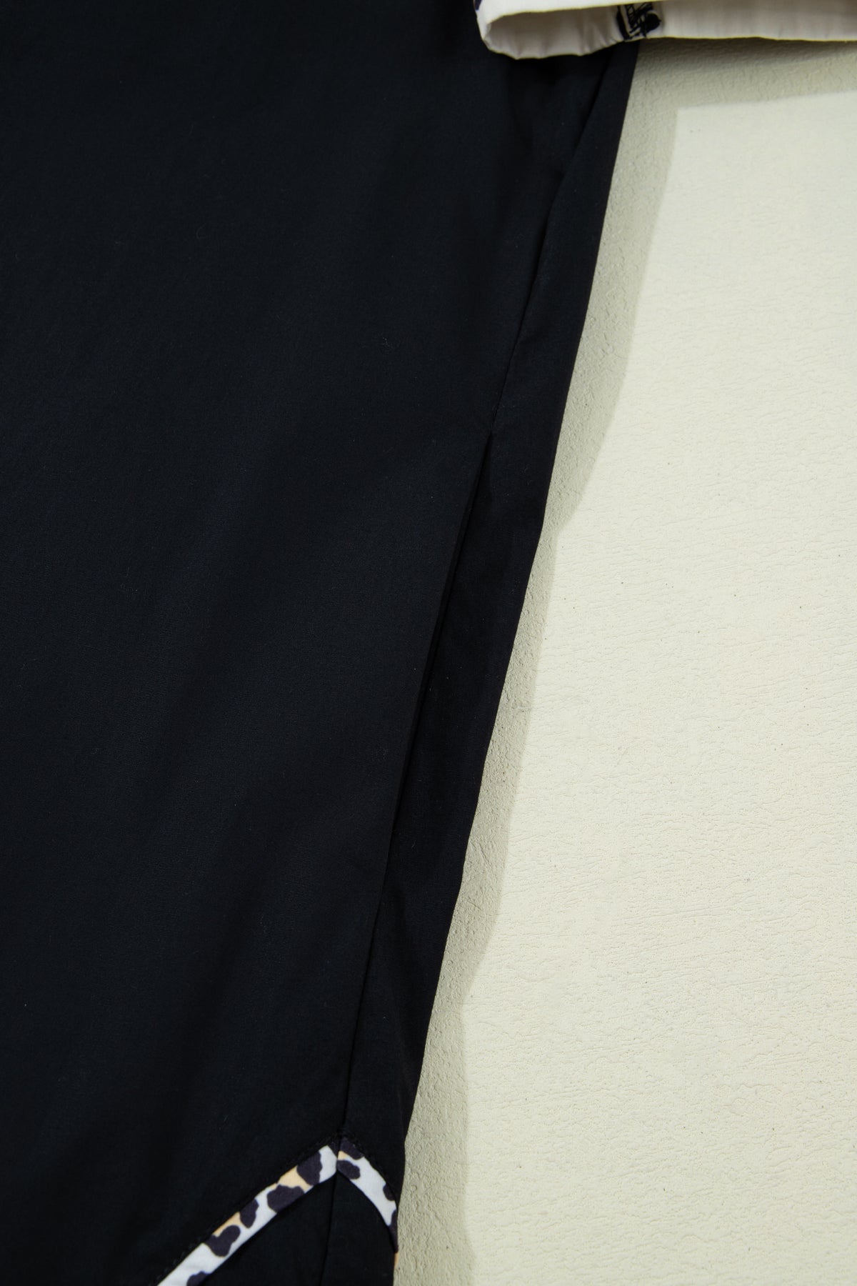 Black Leopard Short Sleeve Dress