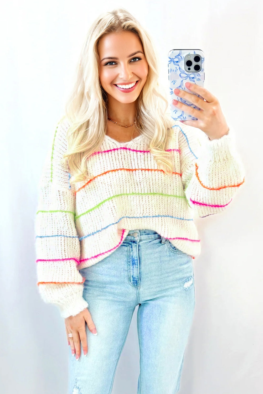 Colorful Striped Sweater