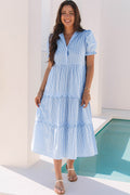 Sky Blue Stripe Dress