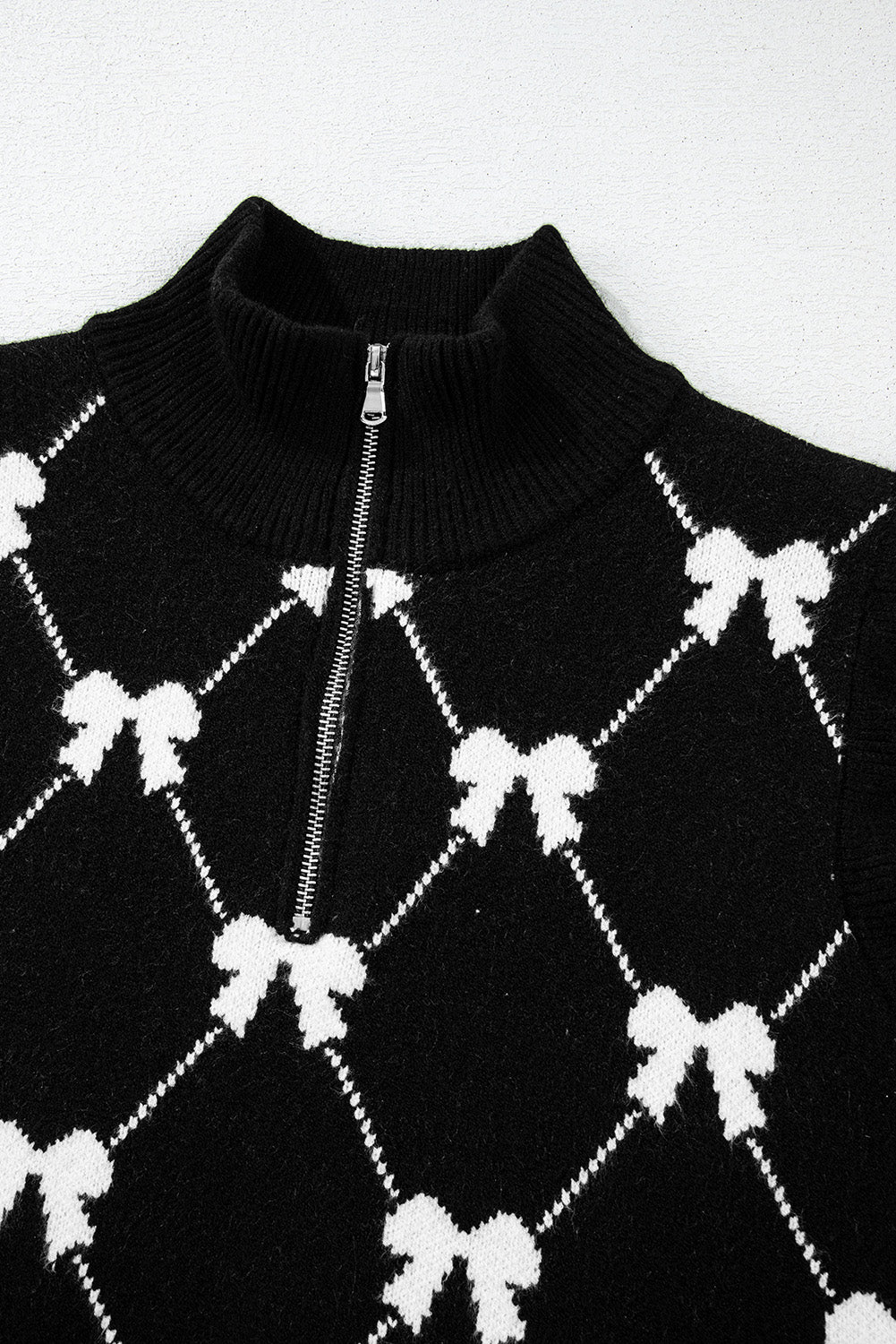 Black Preppy Vibes Sweater Tee
