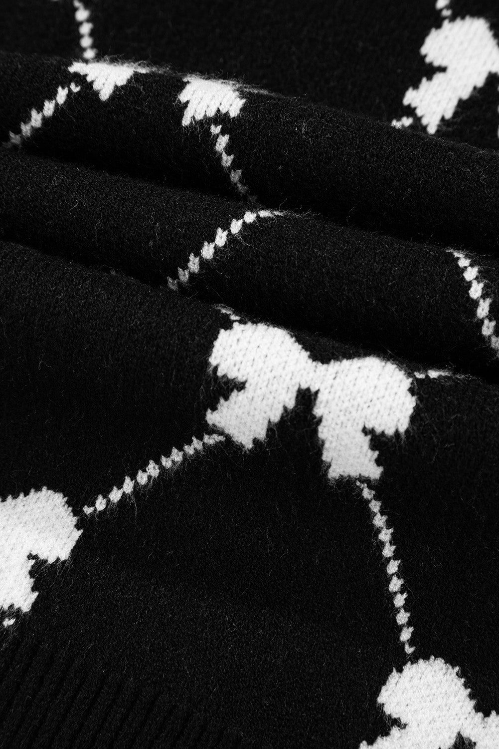 Black Preppy Vibes Sweater Tee
