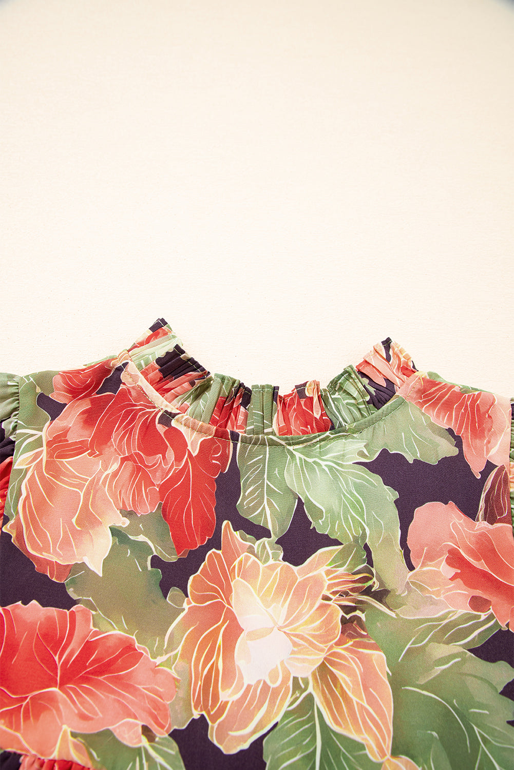 Green Floral Print Dress