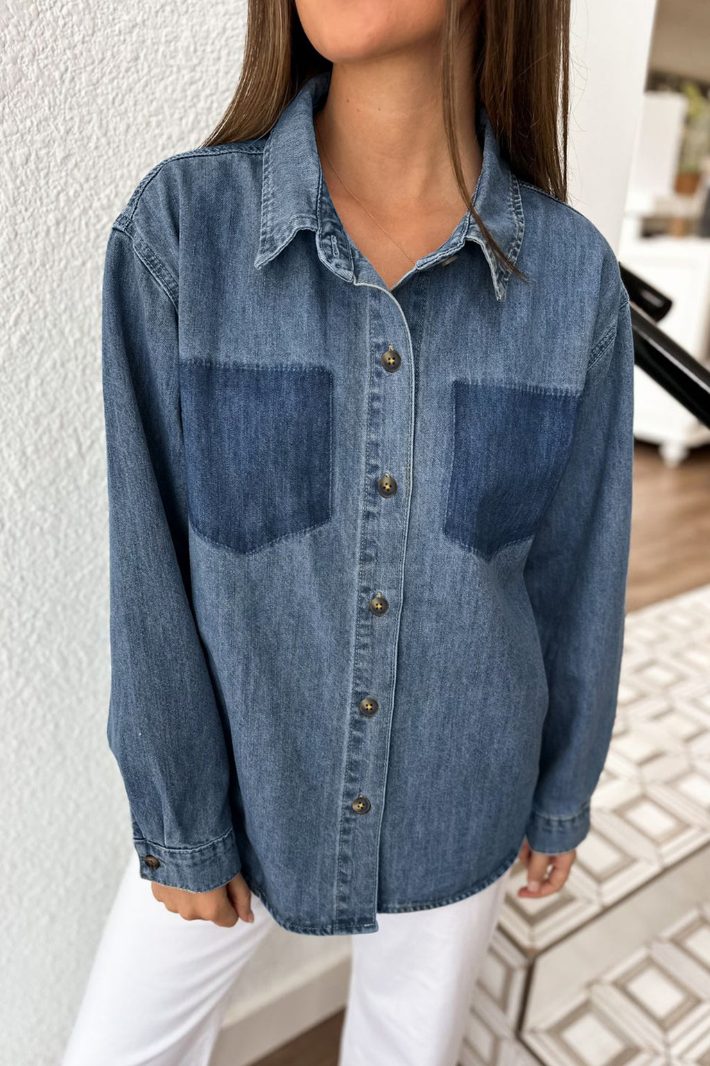 Sky Blue Denim Shirt
